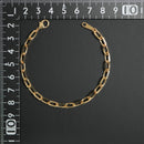 粗目小豆チェーン ブレスレット K18 幅4.8mm 1.5φ 18cm