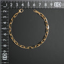 粗目小豆チェーン ブレスレット K18 幅4.8mm 1.5φ 19cm