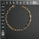 粗目小豆チェーン ブレスレット K18 幅4.8mm 1.5φ 20cm