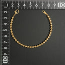 シャンデリアカットボール ブレスレット K18 幅4mm 16cm