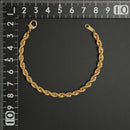 パイプロープ ブレスレット K18 幅4mm 16cm