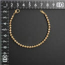 シャンデリアカットボール ブレスレット K18 幅4mm 17cm