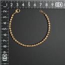 ミラーカットボール ブレスレット K18 幅4mm 17cm