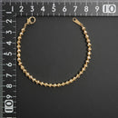 シャンデリアカットボール ブレスレット K18 幅4mm 17cm