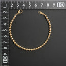 シャンデリアカットボール ブレスレット K18 幅4mm 18cm