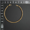 ミラーカットボール ブレスレット K18 幅4mm 19cm