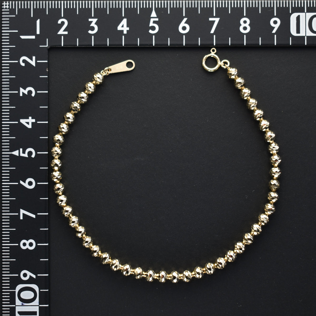 Pt850シャンデリアミラーボール　ブレスレット3㎜18ｃｍ プラチナ850 シャンデリア ブレスレット 18cm 3mm 玉 / Pt850