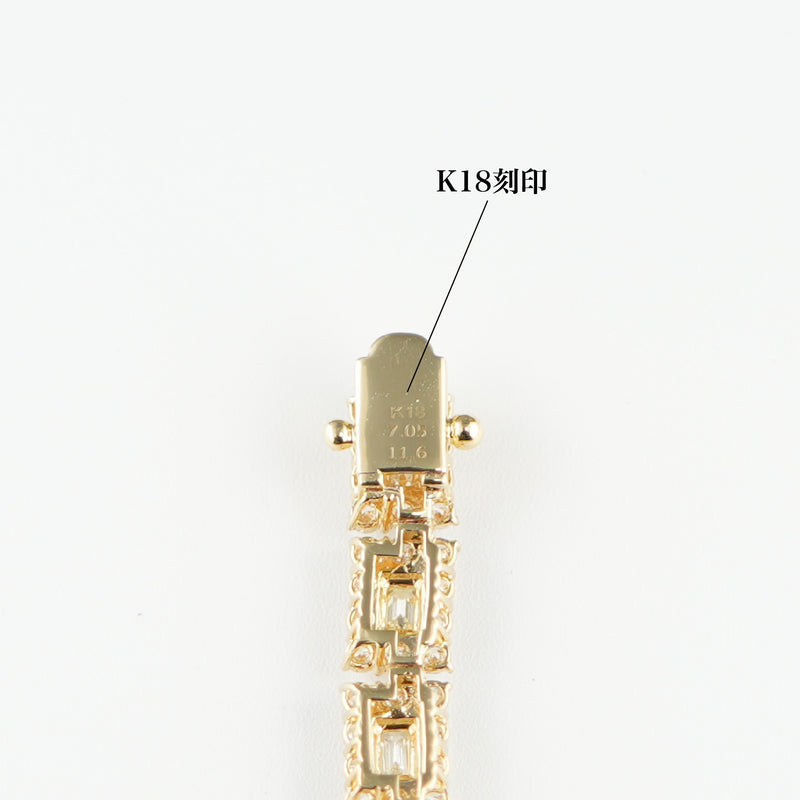 ダイヤモンド付ネックレス(全周) K18枠 幅5.8mm 42.5cm トータル18.21ct カラー:J〜L クラリティ:VS-1〜SI-1 (脇石 カラー:G〜I クラリティ:VS-1〜SI-1 カット:VG〜G) ※ダイヤモンドのグレードは目安となります※