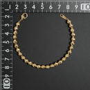 シャンデリアカットボール ブレスレット K18 幅5mm 17cm
