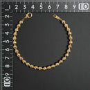 シャンデリアカットボール ブレスレット K18 幅5mm 18cm