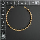 シャンデリアカットボール ブレスレット K18 幅5mm 18cm