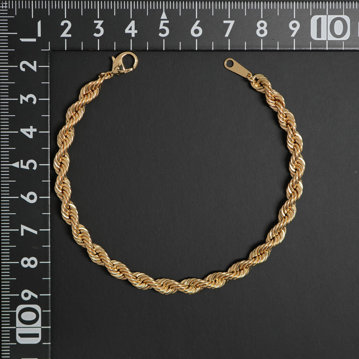 G*7様 JewelryWin P850 パイプロープ ブレスレット 20cm パイプロープブレスレット K18 幅5mm 20cm ロープ チェーン
