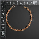 パイプロープ ブレスレット K18 ピンクゴールド 幅5mm 20cm