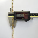 ミラーカットボール ネックレス K18 幅5mm 50cm