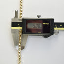 シャンデリアカットボール ネックレス K18 幅5mm 55cm