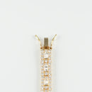 ダイヤモンド付ブレスレット(全周) K18枠 幅約6.5mm 20cm トータル9.60ct