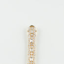 ダイヤモンド付ブレスレット(全周) K18枠 幅約6.5mm 20cm トータル9.60ct