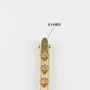 ダイヤモンド付ブレスレット(全周) K18枠 幅約6.5mm 20cm トータル9.60ct