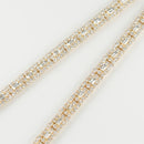 ダイヤモンド付ネックレス(全周) K18枠 幅約6.5mm 50cm トータル23.85ct