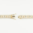 ダイヤモンド付ネックレス(全周) K18枠 幅6.5mm 45cm トータル24.17ct カラー:H〜J クラリティ:VS-1〜SI-1（脇石 カラー:H〜J クラリティ:VS-1〜SI-1 カット:VG〜G ）※ダイヤモンドのグレードは目安となります※