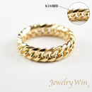 リング 喜平リング K18 幅5.5mm ダブル6面カット ハードタイプ