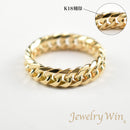 リング 喜平リング K18 幅5.5mm ダブル6面カット ハードタイプ