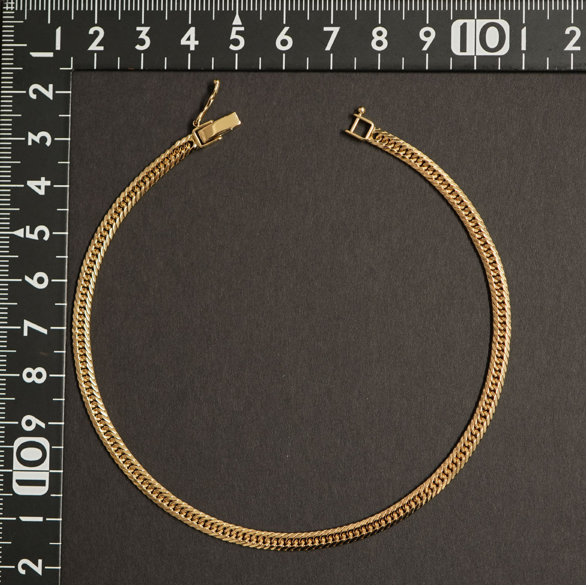 喜平 アンクレット K18 トリプル 8面 10.5g 25cm 造幣局検定マーク