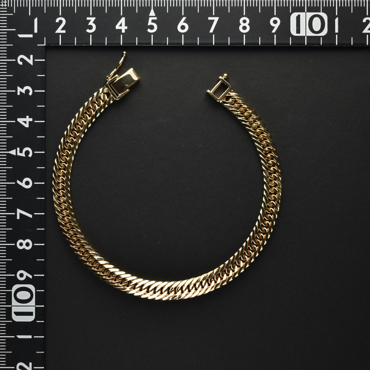 K18ゴールド ボールチェーンブレスレット刻印あり 純度75%造幣局マーク