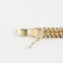 【要お問い合わせ】喜平 ブレスレット K18 トリプル 8面 30g 18cm (出来上がり重量約29g前後) 造幣局検定マーク(ホールマーク)刻印入りベース アフターダイヤモンド留め加工(1コマ4pc留め) 喜平金具アフターダイヤモンド留め加工