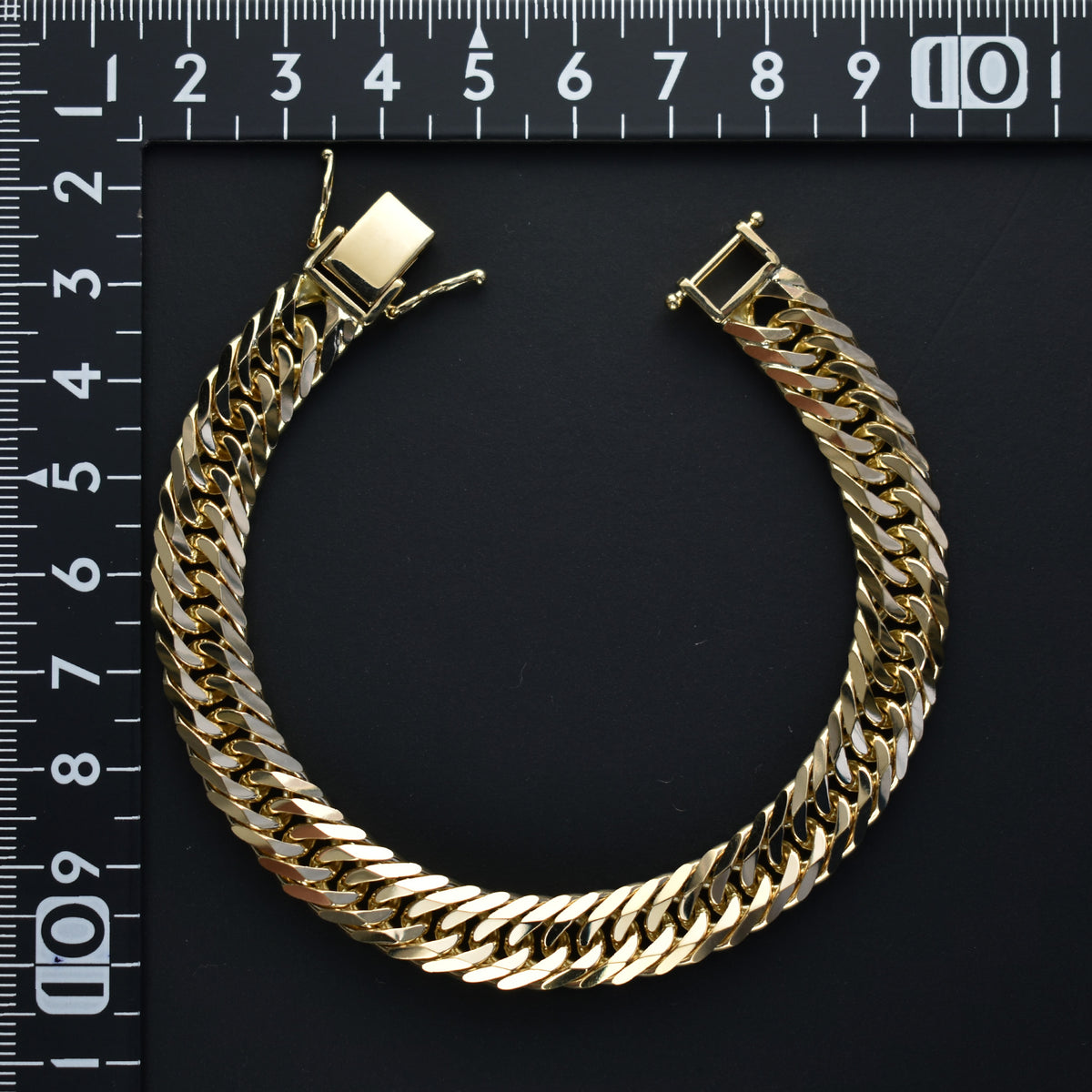 喜平 ブレスレット K18 トリプル 8面 50g 20cm 造幣局検定マーク