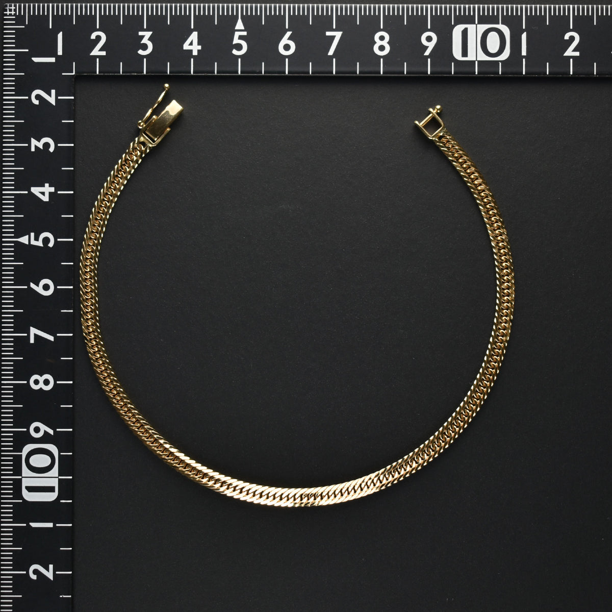 喜平 アンクレット K18 トリプル 8面 9.5g 22cm 造幣局検定マーク