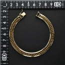 喜平 ブレスレット K18 トリプル Mカット 30g 20cm 造幣局検定マーク(ホールマーク)刻印入り