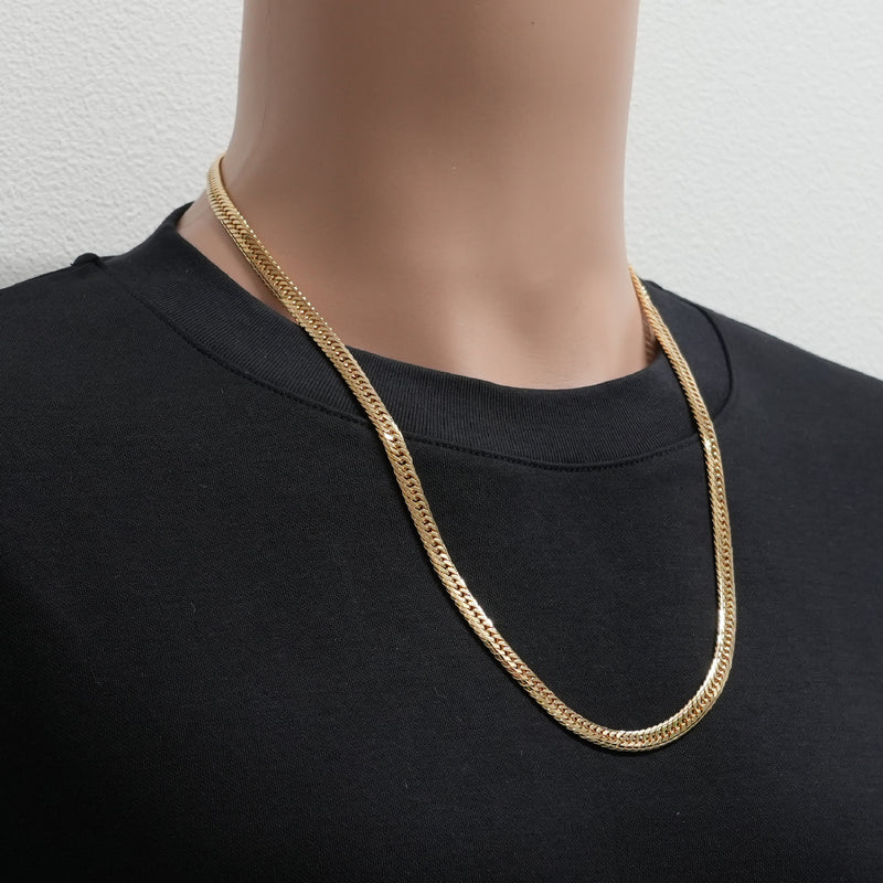 喜平 ネックレス K18 トリプル Mカット 50g 60cm 造幣局検定マーク(ホールマーク)刻印入り