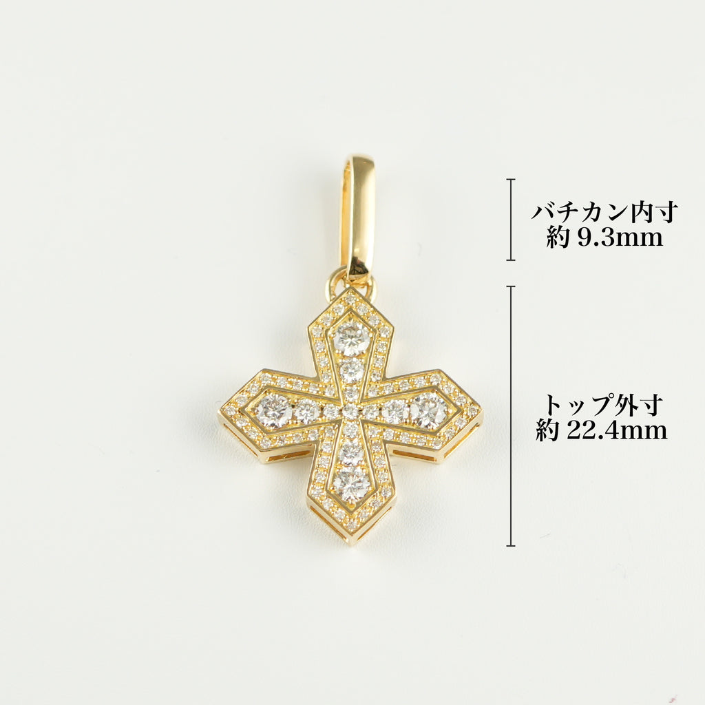ペンダントトップ K18 ダイヤ付 (Type-CB)