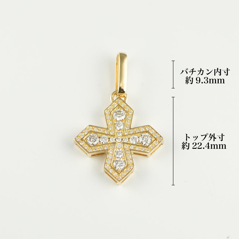 ペンダントトップ K18 ダイヤ付 (Type-CB)