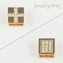 ペンダントトップ K18 ダイヤ付 (Type-CF) リバーシブルタイプ 2方向使用可能