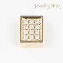 ペンダントトップ K18 ダイヤ付 (Type-CO-F) 中