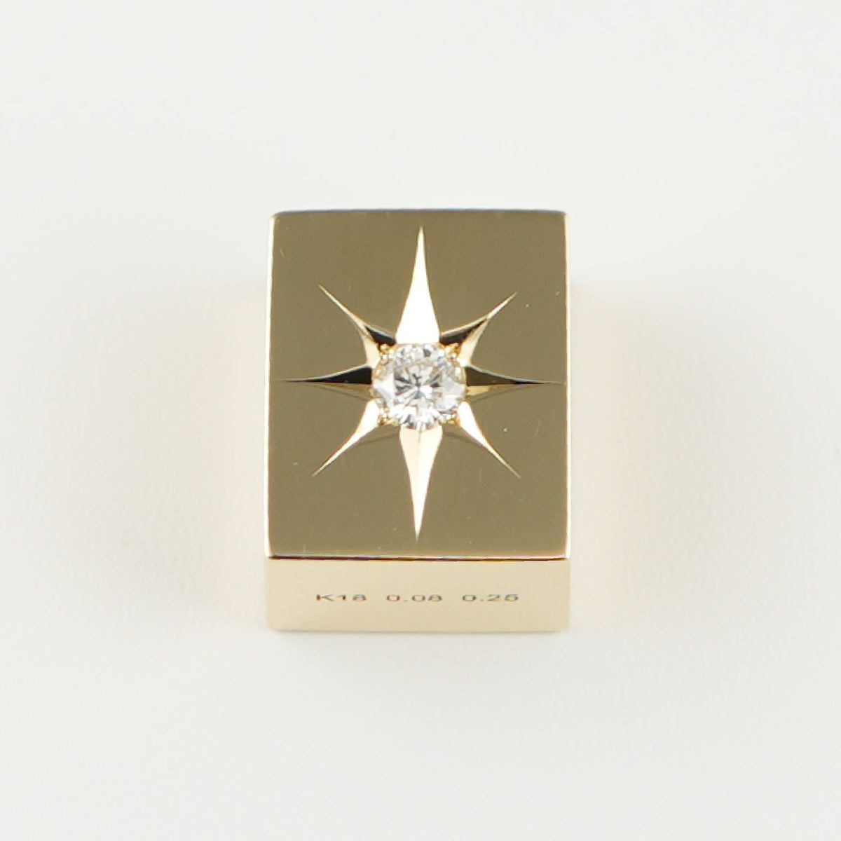 K18ペンダントトップダイヤ付 (Type-CO-F) 小jewelry win ペンダントトップ K18 ダイヤ付 (Type-CO-OF) ※リバーシブルタイプ 中