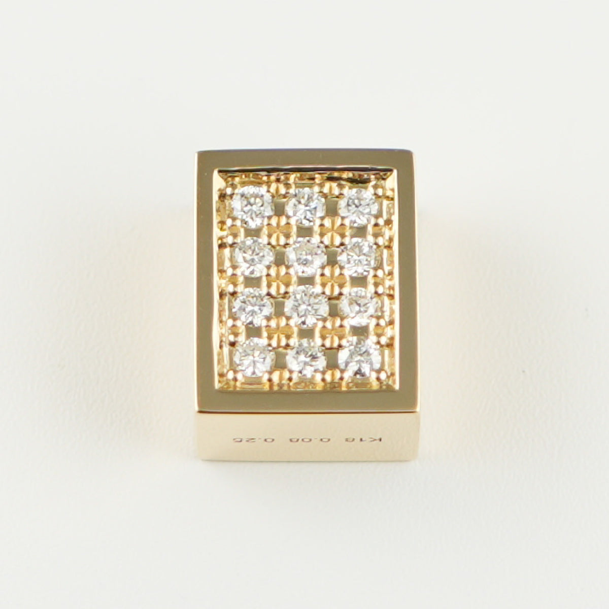 ペンダントトップ K18 ダイヤ付 (Type-CO-OF) ※リバーシブルタイプ 中