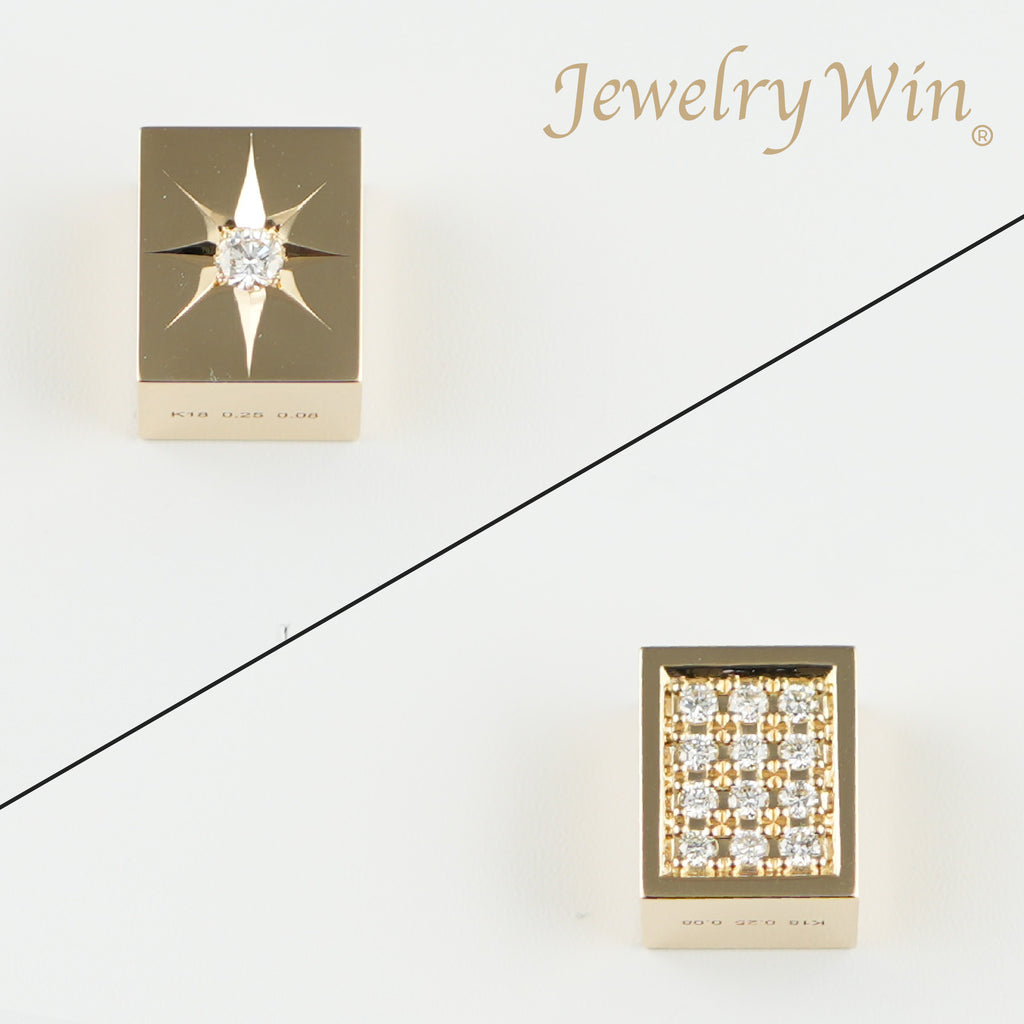 K18ペンダントトップダイヤ付 (Type-CO-F) 小jewelry win ペンダントトップ K18 ダイヤ付 (Type-CO-F) 小