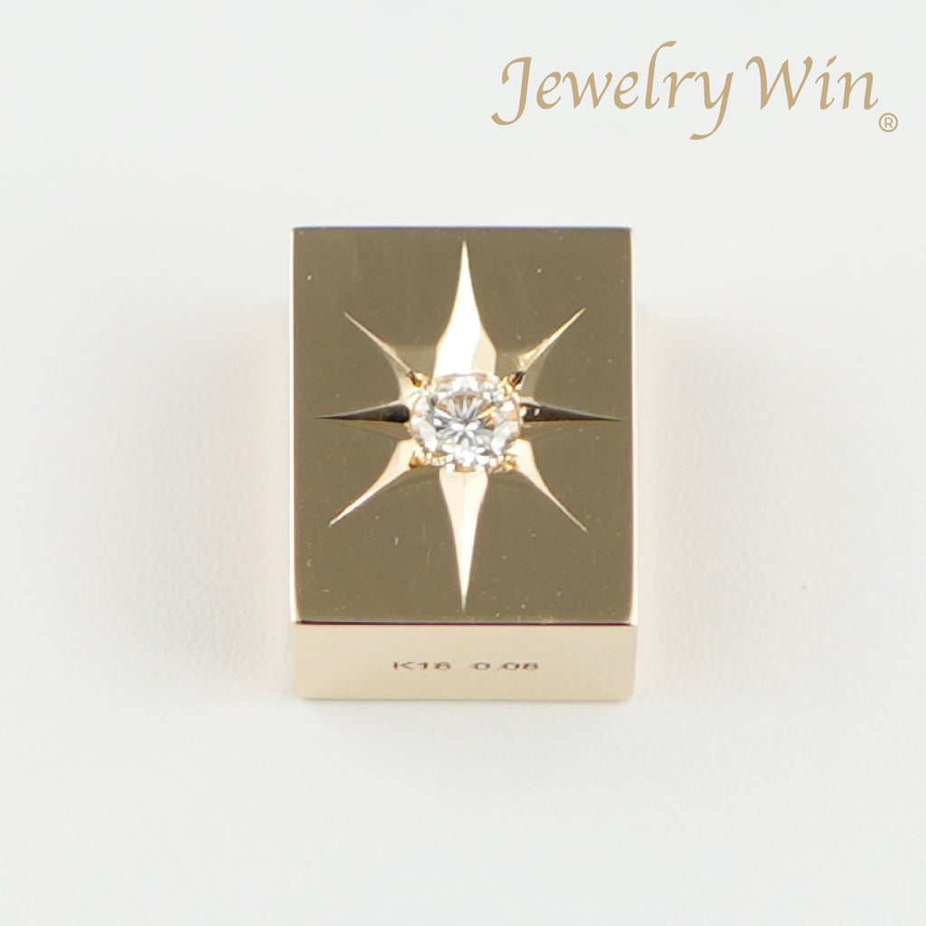 トップのみ！k18 ダイヤモンドペンダントトップ ペンダントトップ K18 ダイヤモンド付 (Type-OC)