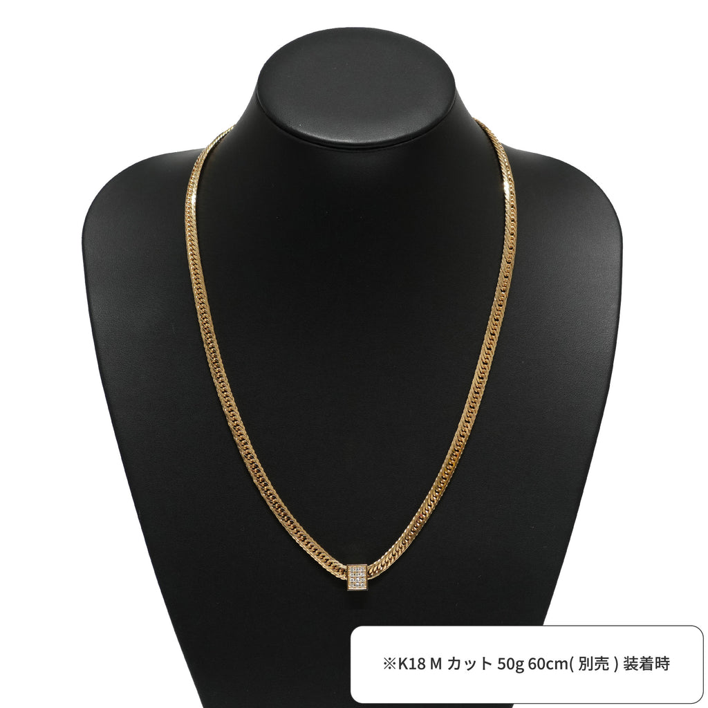 【ラッピング不可】 ペンダントトップ K18 ダイヤ付 (Type-CO-F) 中 ネックレス