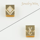 ペンダントトップ K18 ダイヤモンド付 (Type-DC-大) ※リバーシブルタイプ 2方向使用可能