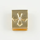 ペンダントトップ K18 ダイヤモンド付 (Type-DC-大) ※リバーシブルタイプ 2方向使用可能