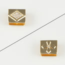 ペンダントトップ K18 ダイヤ付 (Type-DC) リバーシブルタイプ 2方向使用可能