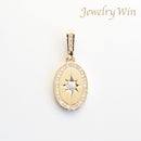 ペンダントトップ K18 ダイヤモンド付 (Type-DD)