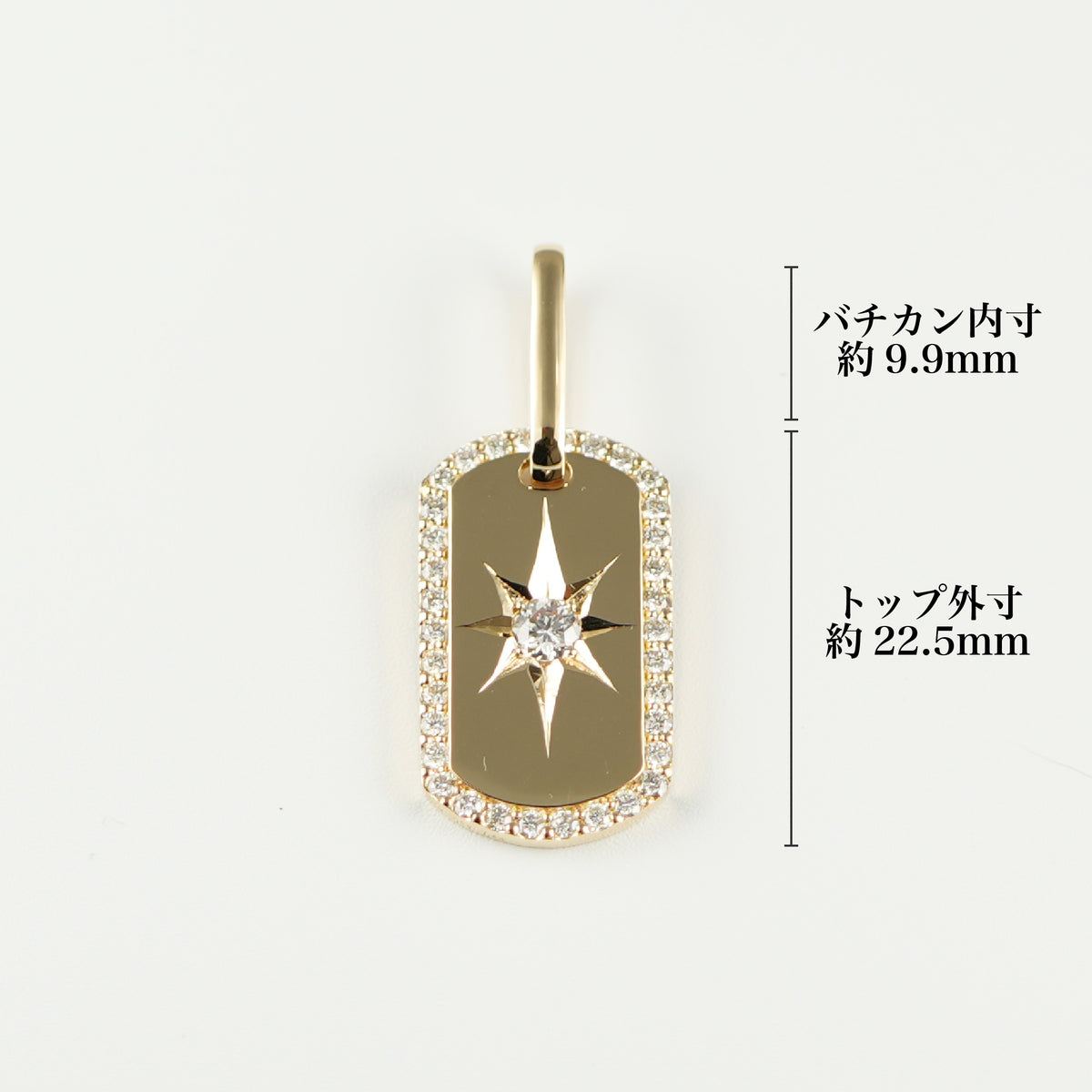 【T-ポイント5倍】 ペンダントトップ K18 ダイヤ付 (Type-DT) ネックレス