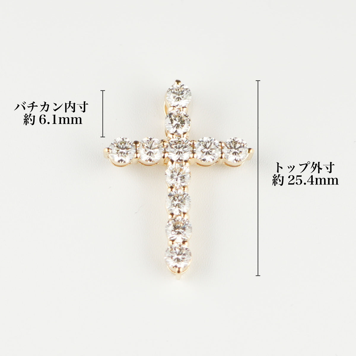 ペンダントトップ K18 ダイヤモンド付 (Type-EL-1.5ct)