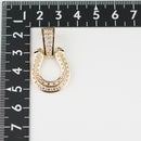 ペンダントトップ K18 ダイヤ付 (Type-KD) 中