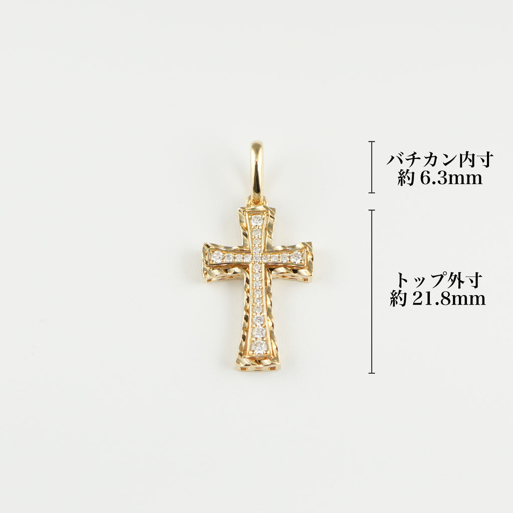 ペンダントトップ K18 ダイヤモンド付 (Type-NM-小)